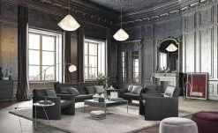 Ledersessel, niedrig Boavista | Schwarz