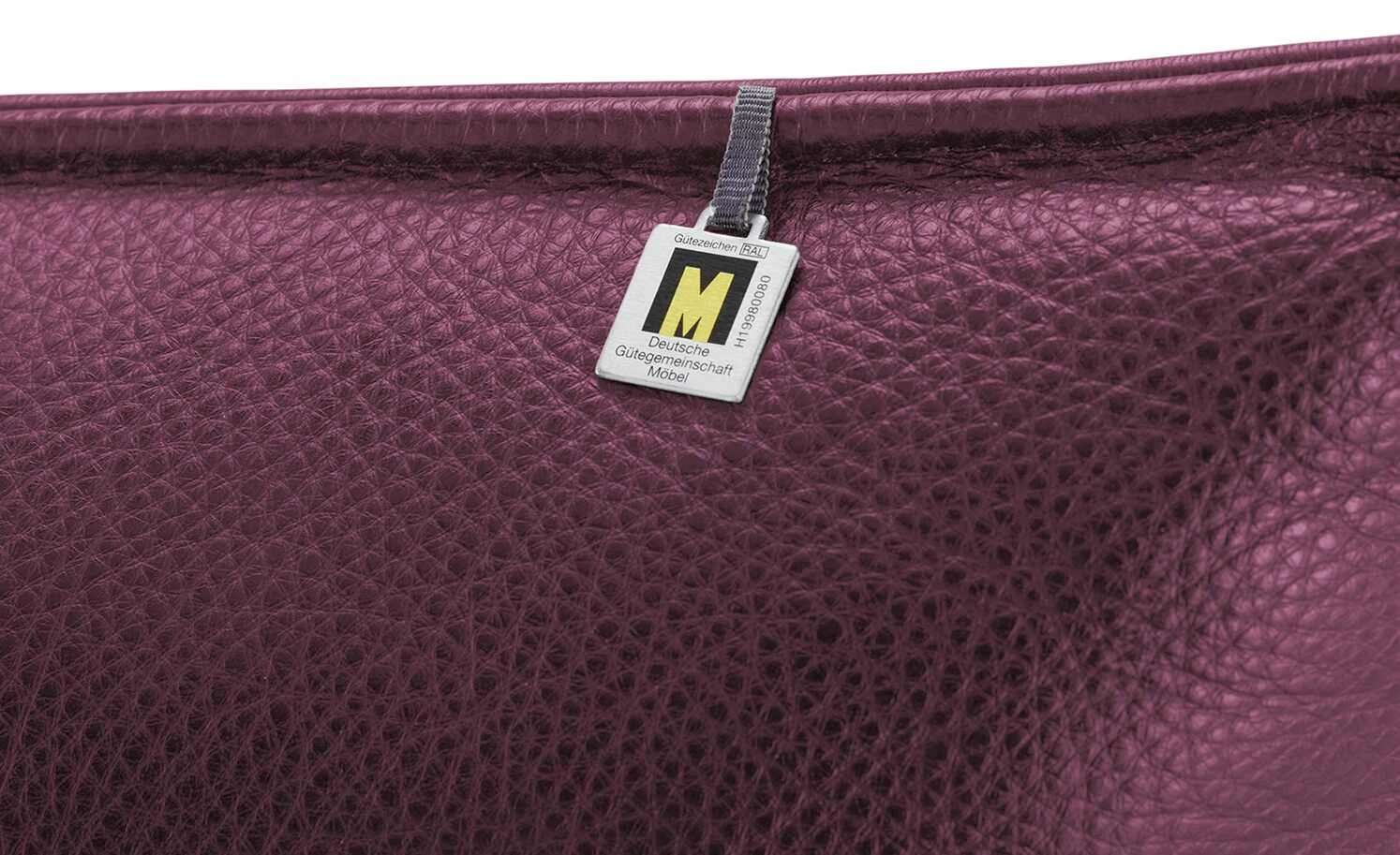 KOINOR Ledersessel Safira | Rasberry (Lila) Grundfunktion – Bild 2