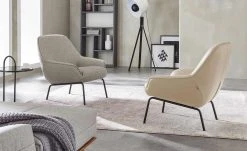 hülsta Sofa Ledersessel HS 482 | Graubeige
