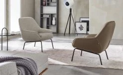 hülsta Sofa Ledersessel HS 482 | Beigegrau