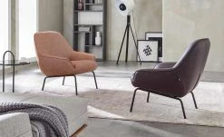 hülsta Sofa Sessel HS 482 | Tomatenrot Natur (Rot/Beige)