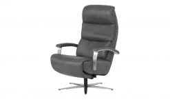 Hukla Ledersessel Florian | Schiefer (Dunkelgrau)