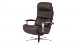 Hukla Ledersessel Florian | Schoko (Dunkelbraun)