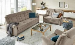 Polstermöbel Oelsa Fernsehsessel Andorra | Taupe (Hellbraun)