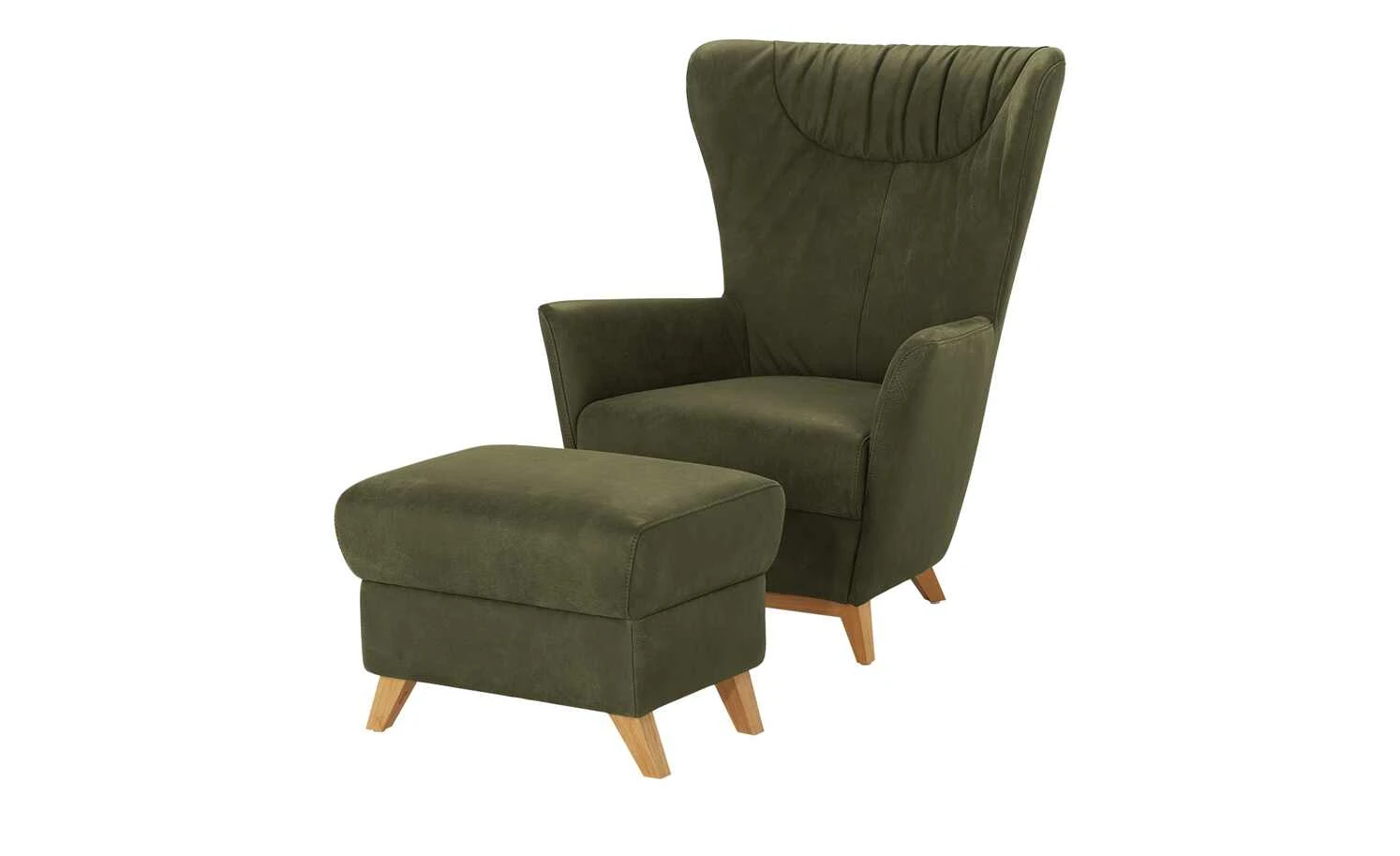 Ravensberger Werkstätten Ohrensessel Bernardino | Olive (Dunkelgrün) – Bild 3