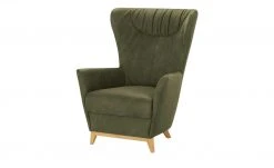 Ravensberger Werkstätten Ohrensessel Bernardino | Olive (Dunkelgrün)