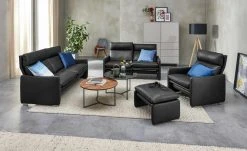 erpo just relax Ledersessel JR 290 Trento | Black (Schwarz)