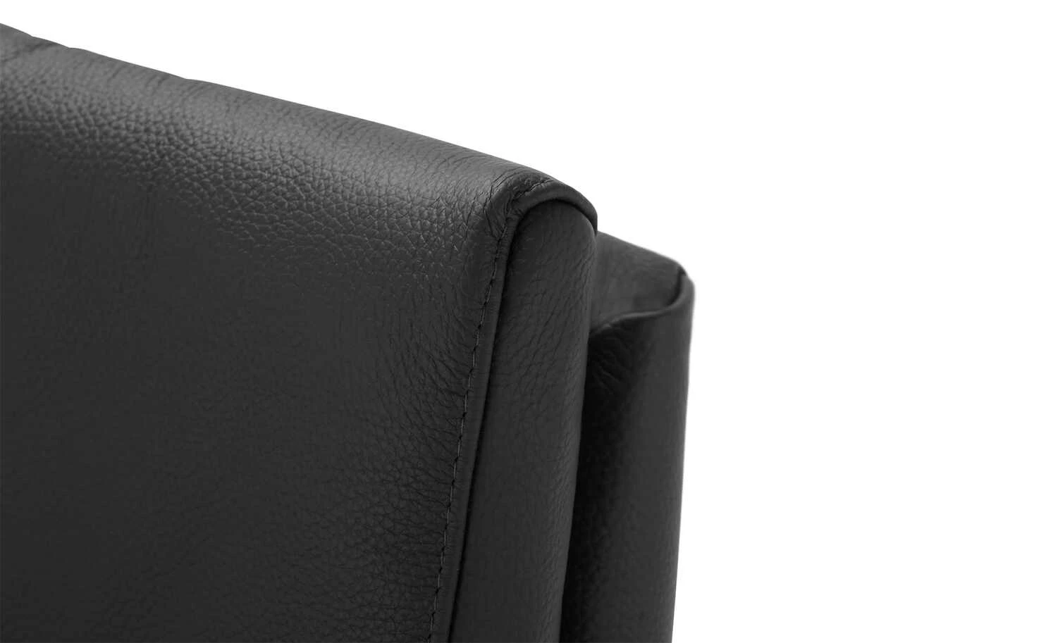 Relaxsessel aus Leder Lia | Black (Schwarz) – Bild 5