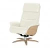 Relaxsessel Leder Balance | White (Weiß)