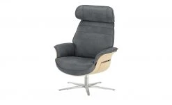 Wohnwert Ledersessel Neda | Graphit (Dunkelgrau)