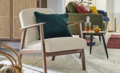smart Sessel Rada | Beige Webstoff fein