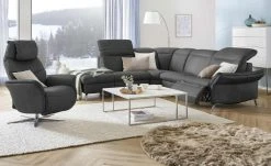 himolla Ledersessel 7051 | Nero (Dunkelgrau)